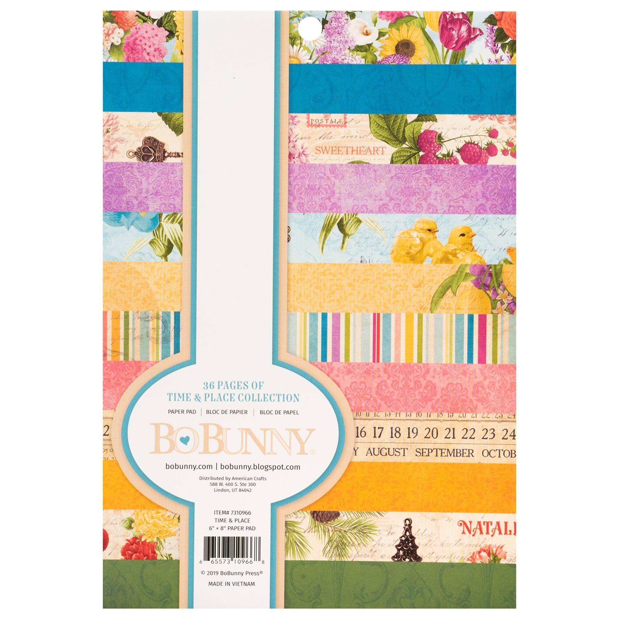 BoBunny® Time & Place Single Sided Paper Pads, 36ct.